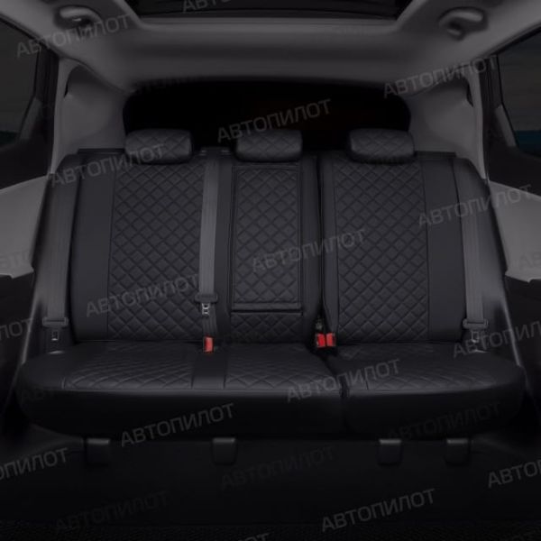 Чехлы Автопилот Экокожа Ромб на Renault Dokker 40/60 (2012+) Чехлы Автопилот Экокожа Ромб на Renault Dokker 40/60 (2012+)