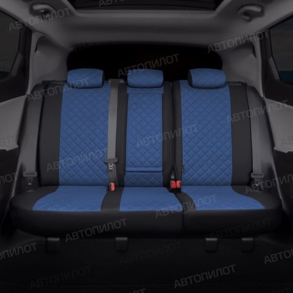 Чехлы Автопилот Экокожа Ромб на Renault Dokker 40/60 (2012+) Чехлы Автопилот Экокожа Ромб на Renault Dokker 40/60 (2012+)