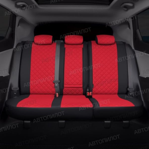 Чехлы Автопилот Экокожа Ромб на Renault Dokker 40/60 (2012+) Чехлы Автопилот Экокожа Ромб на Renault Dokker 40/60 (2012+)