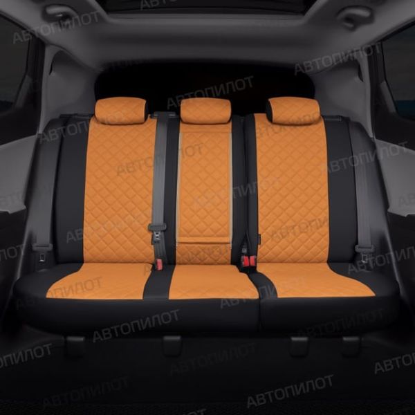 Чехлы Автопилот Экокожа Ромб на Renault Dokker 40/60 (2012+) Чехлы Автопилот Экокожа Ромб на Renault Dokker 40/60 (2012+)