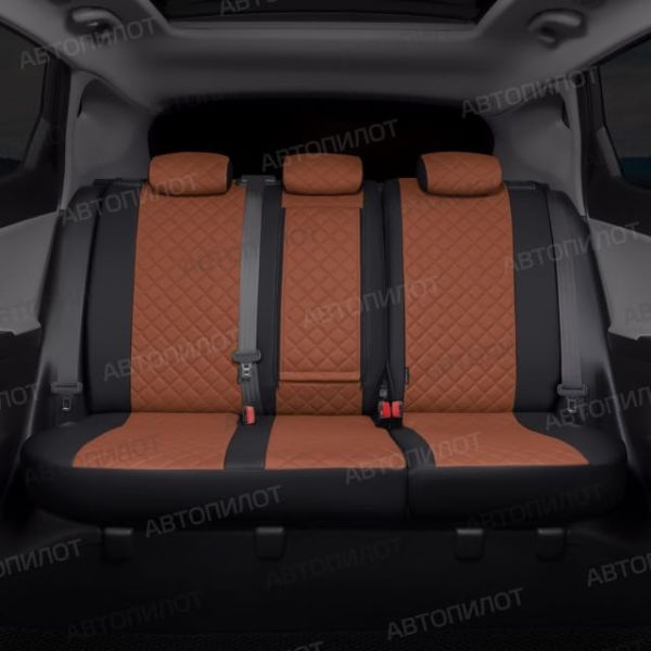 Чехлы Автопилот Экокожа Ромб на Renault Dokker 40/60 (2012+) Чехлы Автопилот Экокожа Ромб на Renault Dokker 40/60 (2012+)