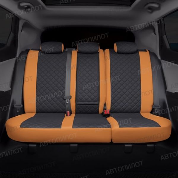 Чехлы Автопилот Экокожа Ромб на Renault Dokker 40/60 (2012+) Чехлы Автопилот Экокожа Ромб на Renault Dokker 40/60 (2012+)