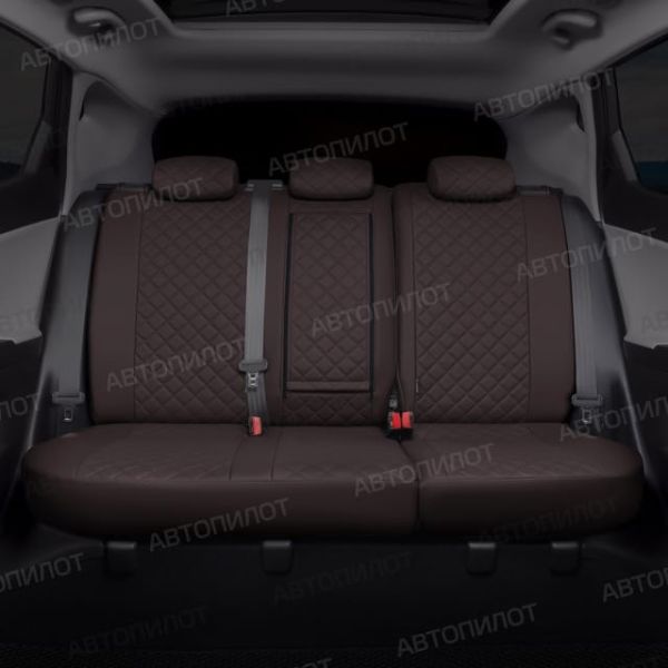 Чехлы Автопилот Экокожа Ромб на Renault Dokker 40/60 (2012+) Чехлы Автопилот Экокожа Ромб на Renault Dokker 40/60 (2012+)