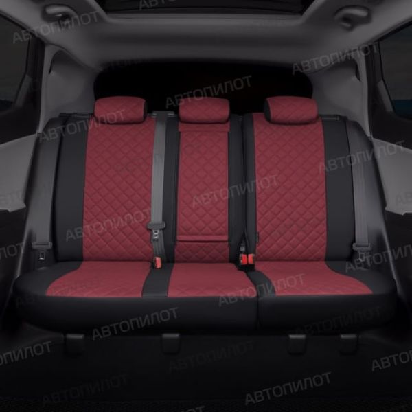 Чехлы Автопилот Экокожа Ромб на Renault Dokker 40/60 (2012+) Чехлы Автопилот Экокожа Ромб на Renault Dokker 40/60 (2012+)