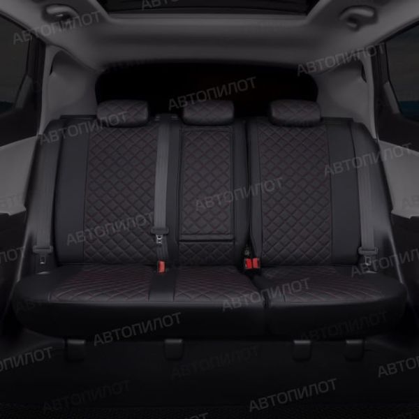 Чехлы Автопилот Экокожа Ромб на Renault Dokker 40/60 (2012+) Чехлы Автопилот Экокожа Ромб на Renault Dokker 40/60 (2012+)