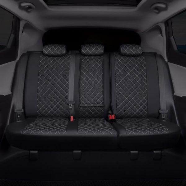 Чехлы Автопилот Экокожа Ромб на Renault Dokker 40/60 (2012+) Чехлы Автопилот Экокожа Ромб на Renault Dokker 40/60 (2012+)