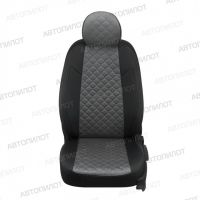 Чехлы Автопилот Алькантара Ромб на Mitsubishi Eclipse Cross 2017-2020 г.в.