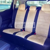 Чехлы Автопилот Алькантара на Kia Carnival 8 мест с 2020+ Чехлы Автопилот Алькантара на Kia Carnival 8 мест с 2020+