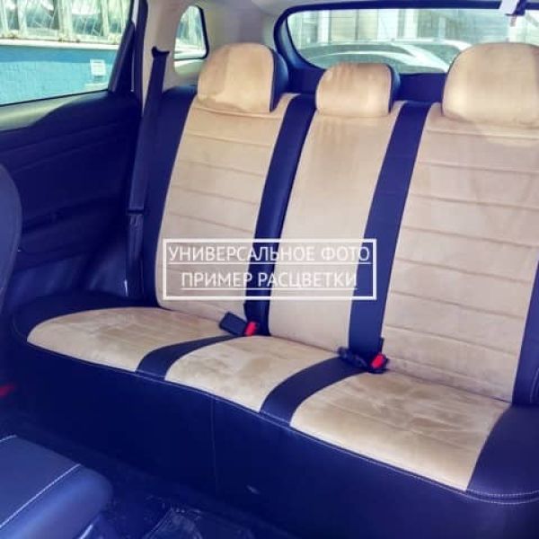 Чехлы Автопилот Алькантара на Kia Carnival 8 мест с 2020+ Чехлы Автопилот Алькантара на Kia Carnival 8 мест с 2020+