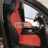 Чехлы Автопилот Алькантара Ромб на Mitsubishi Eclipse Cross 2017-2020 г.в.