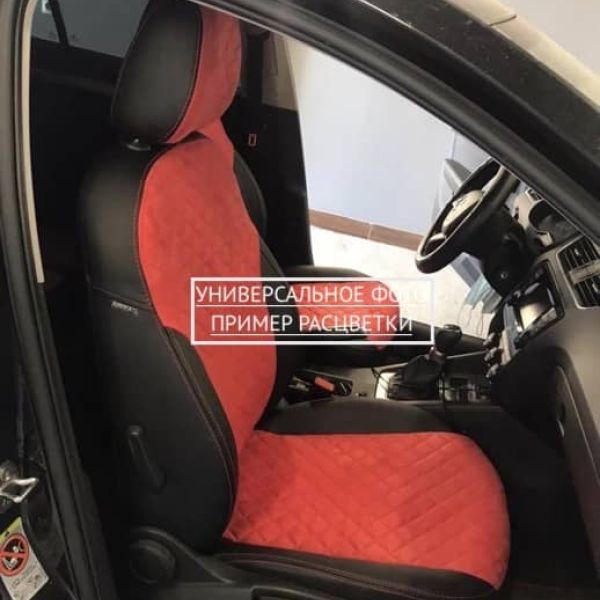 Чехлы Автопилот Алькантара Ромб на Mitsubishi Eclipse Cross 2017-2020 г.в.